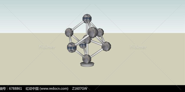 方形金属盒模型小品