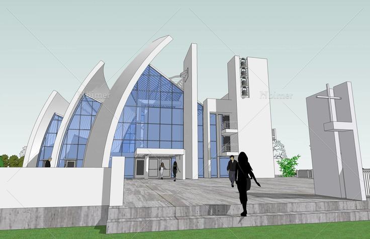 千禧教堂模型制作图片