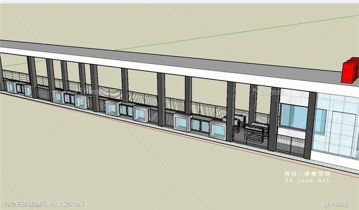 快速公交站台模型BRT