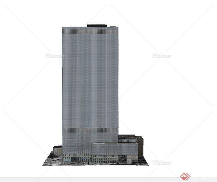 某高层塞拉尼斯公司建筑设计SU模型