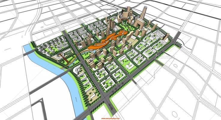 新建的城市CBD规划　请大家指正