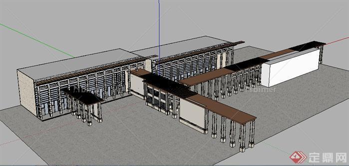 某现代博物馆建筑设计方案SU模型9