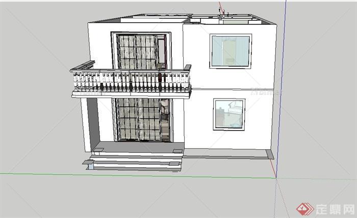 某三层别墅装饰设计SU模型[原创]
