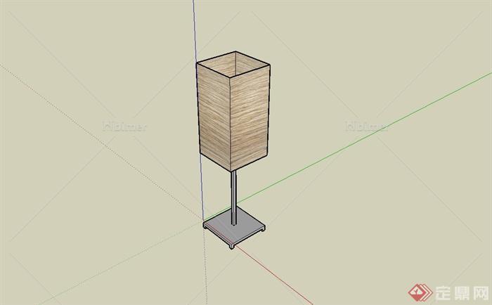 现代风格室内落地灯设计su模型