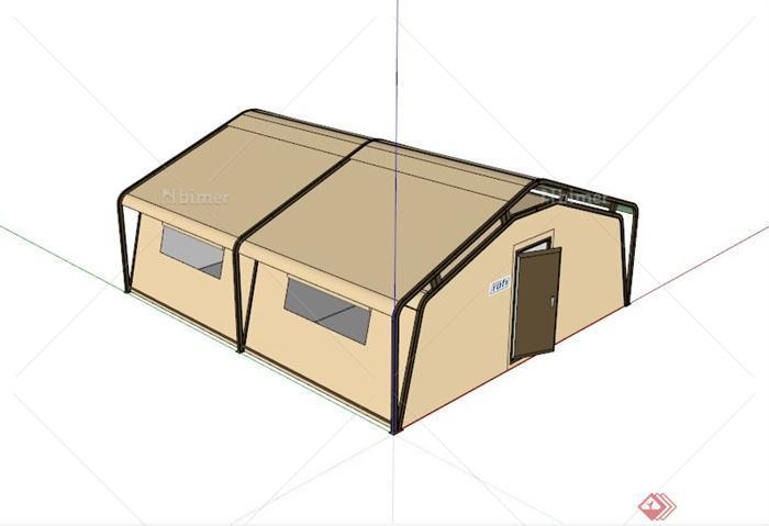 大型户外帐篷设计SU模型[原创]
