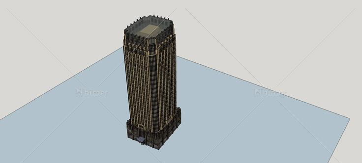 新古典风格商业办公楼(75014)su模型下载