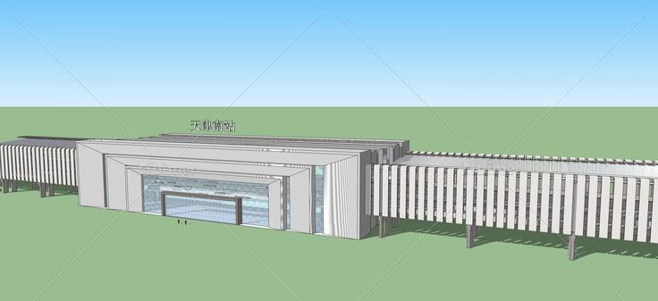 天津火车站(51076)su模型下载