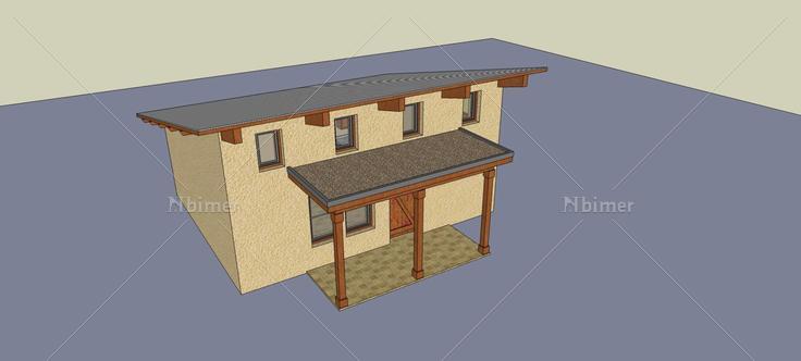 美式小屋(80803)su模型下载