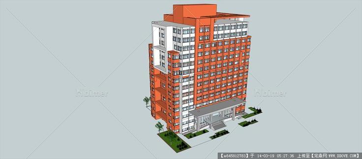 Sketch Up 精品模型---现代高层住宅楼