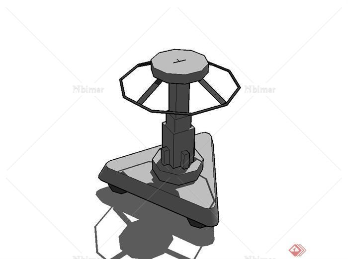 某转椅底座设计SU模型