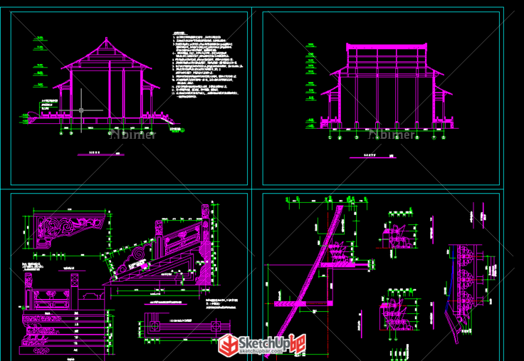 一些古建cad完整图纸