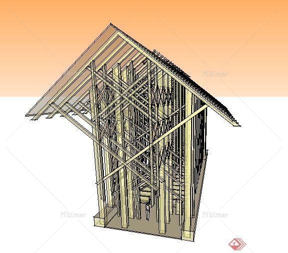 综合建筑与建筑构件设计SU模型