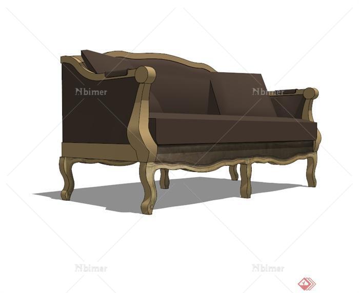 某欧式风格详细沙发设计su模型[原创]