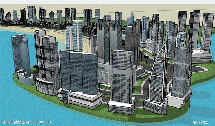 城市规划城市设计Sketchup模型PuertoMonttIII