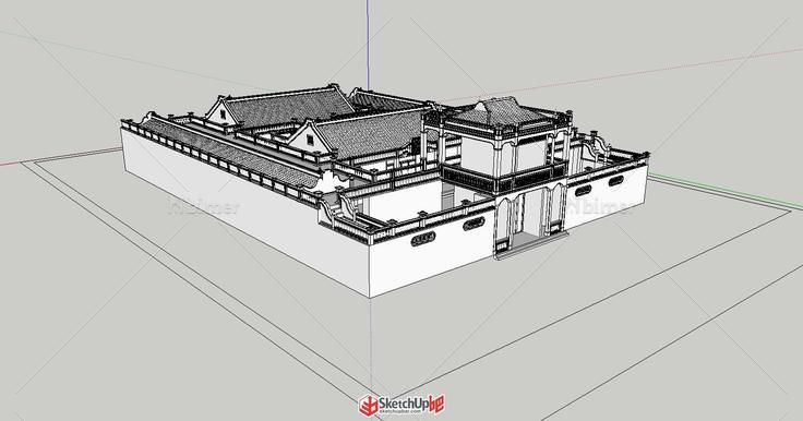 绝对原创的精细古建模型，给各位吧友分享下，施