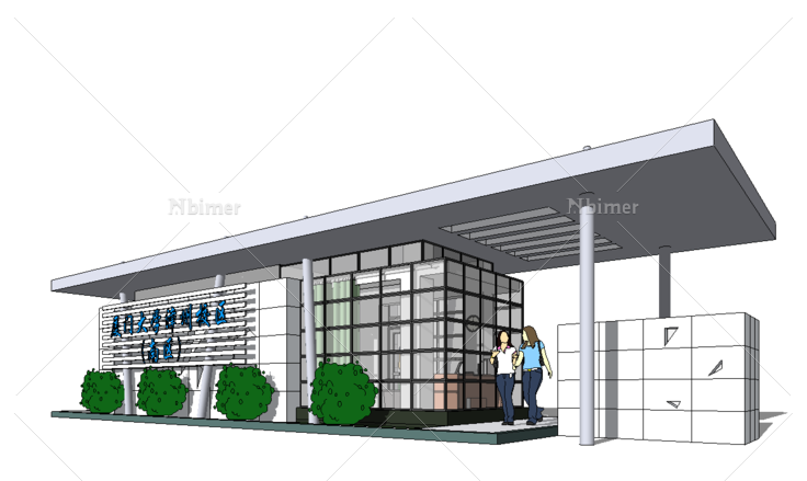 厦门大学漳州校区南大门模型