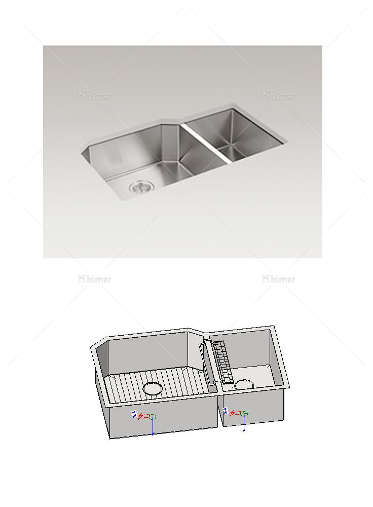 厨房水槽与沥水篮