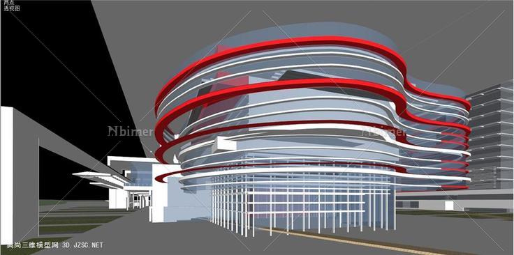 公建群酒店柏涛su模型