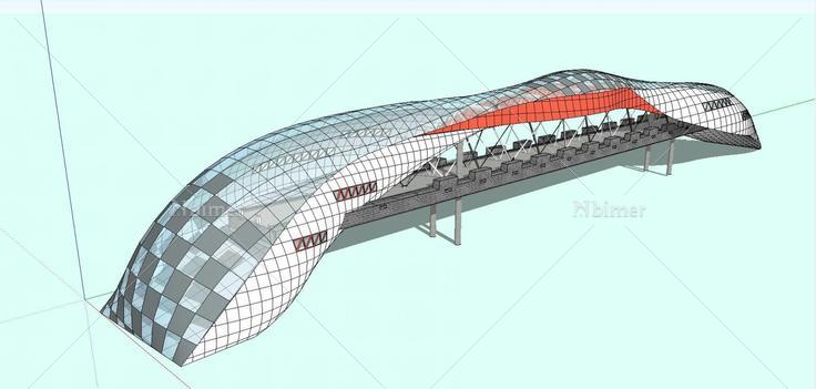 景观桥概念(140574)su模型下载
