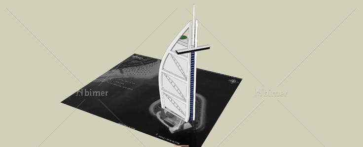 迪拜帆船酒店模型