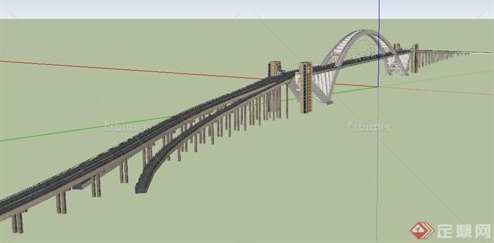 现代大型桥梁设计su模型[原创]