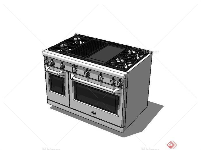 精致详细厨房烤箱电器设计su模型[原创]