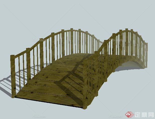 景观木桥园桥su模型[原创]