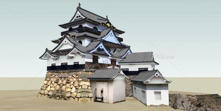 日本--寺庙(31556)su模型下载