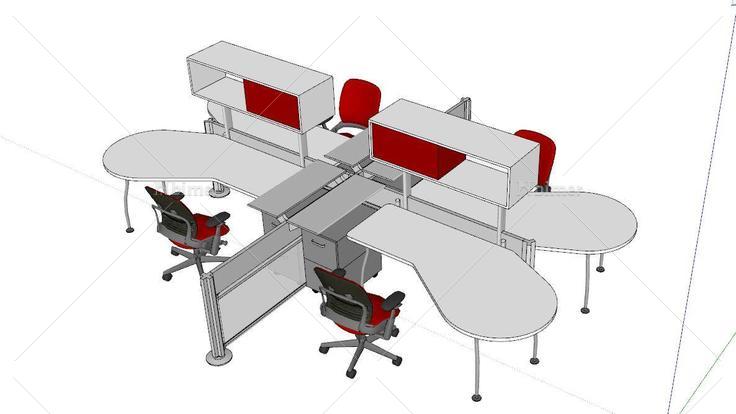 家具精品系列合集-办公类用品大全(82878)su模型