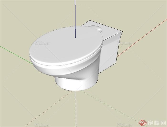 某卫生间马桶设计su模型[原创]