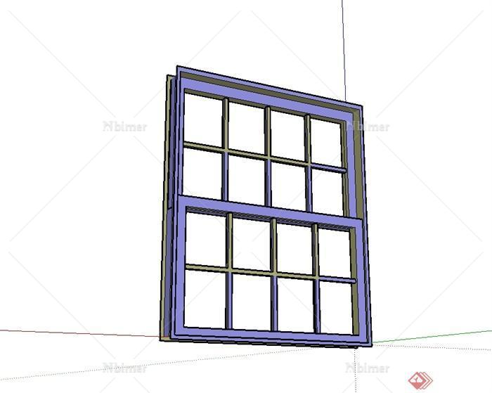 某现代风格建筑窗子设计su模型[原创]