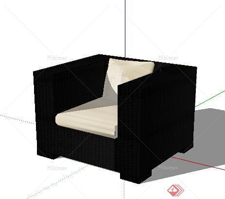 设计素材之现代风格座椅设计su模型2