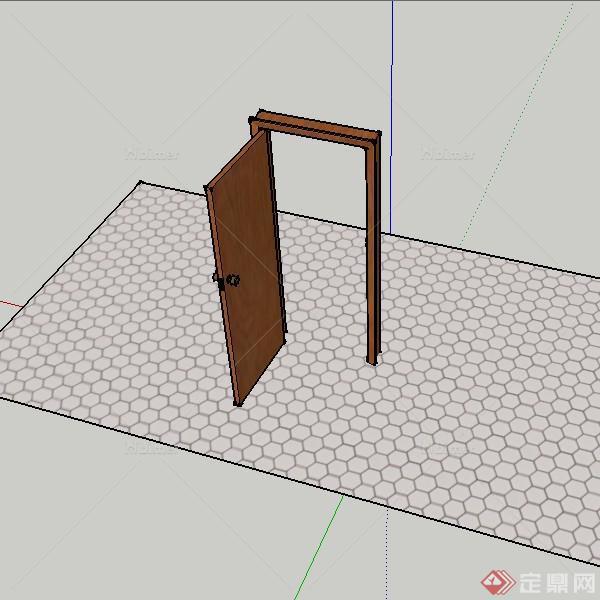 室内装饰之现代房门设计素材su模型