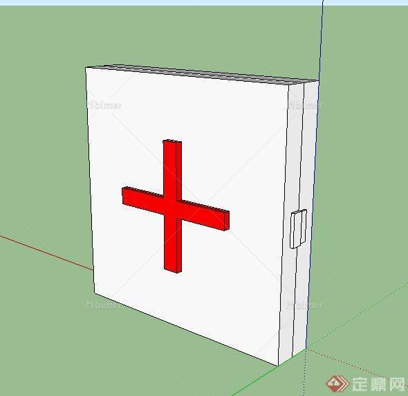 白色急救箱su模型[原创]