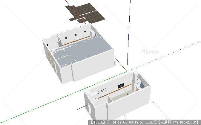 病房室内设计su模型