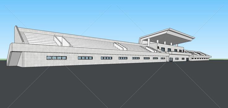 现代多层看台(75550)su模型下载