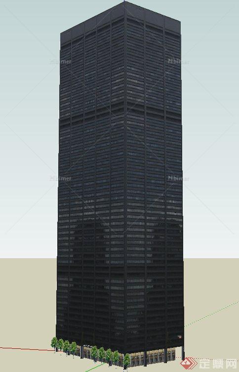 某高层办公大楼建su模型
