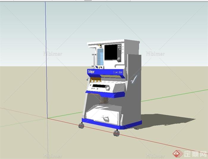 某现代风格医疗器械设备设计SU模型[原创]