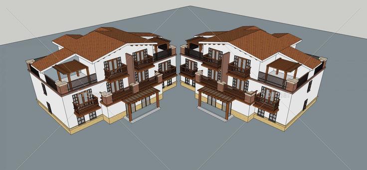 巢湖中式别墅模型与cad2014.4.18(82704)su模型下