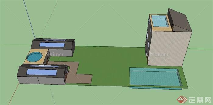 某住宅轮廓建筑设计SU模型