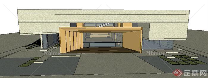 某现代博物馆建筑设计方案SU模型12