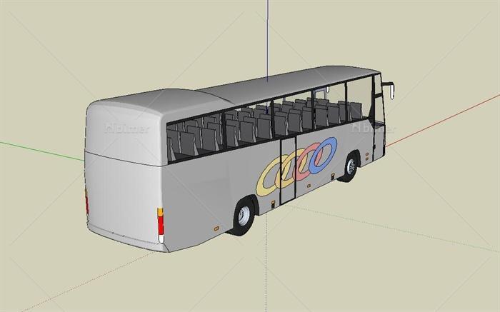 Volvo沃尔沃奥运大巴SU模型