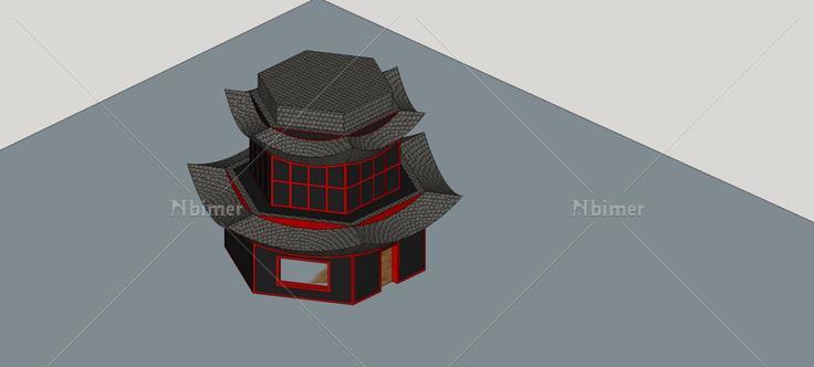 宝塔(74857)su模型下载