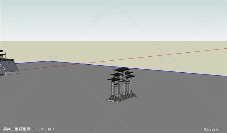 北镇鼓楼及李成梁牌坊