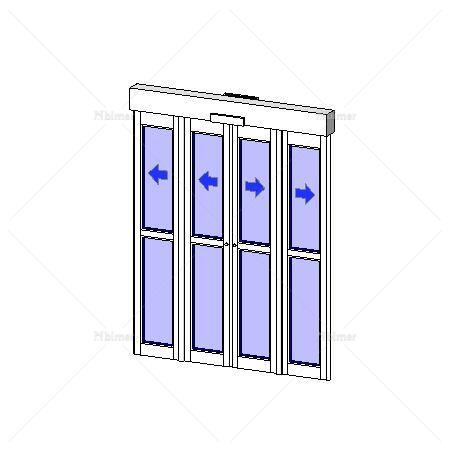 铝合金玻璃折叠门