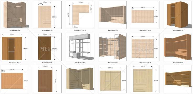 衣柜-更衣室柜子(110167)su模型下载