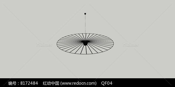 圆盘吊灯模型