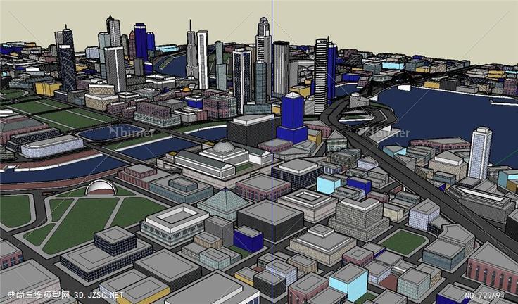 城市规划城市设计Sketchup模型Atlanticad3