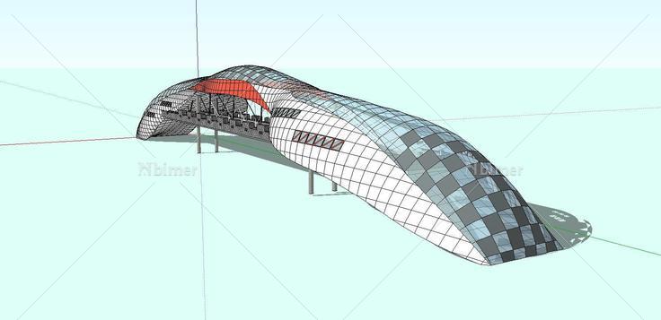 景观桥概念(140574)su模型下载