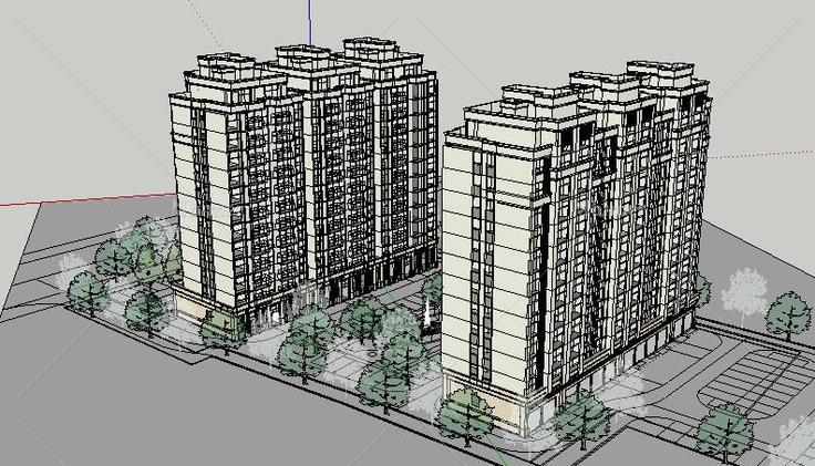 商住楼(82950)su模型下载